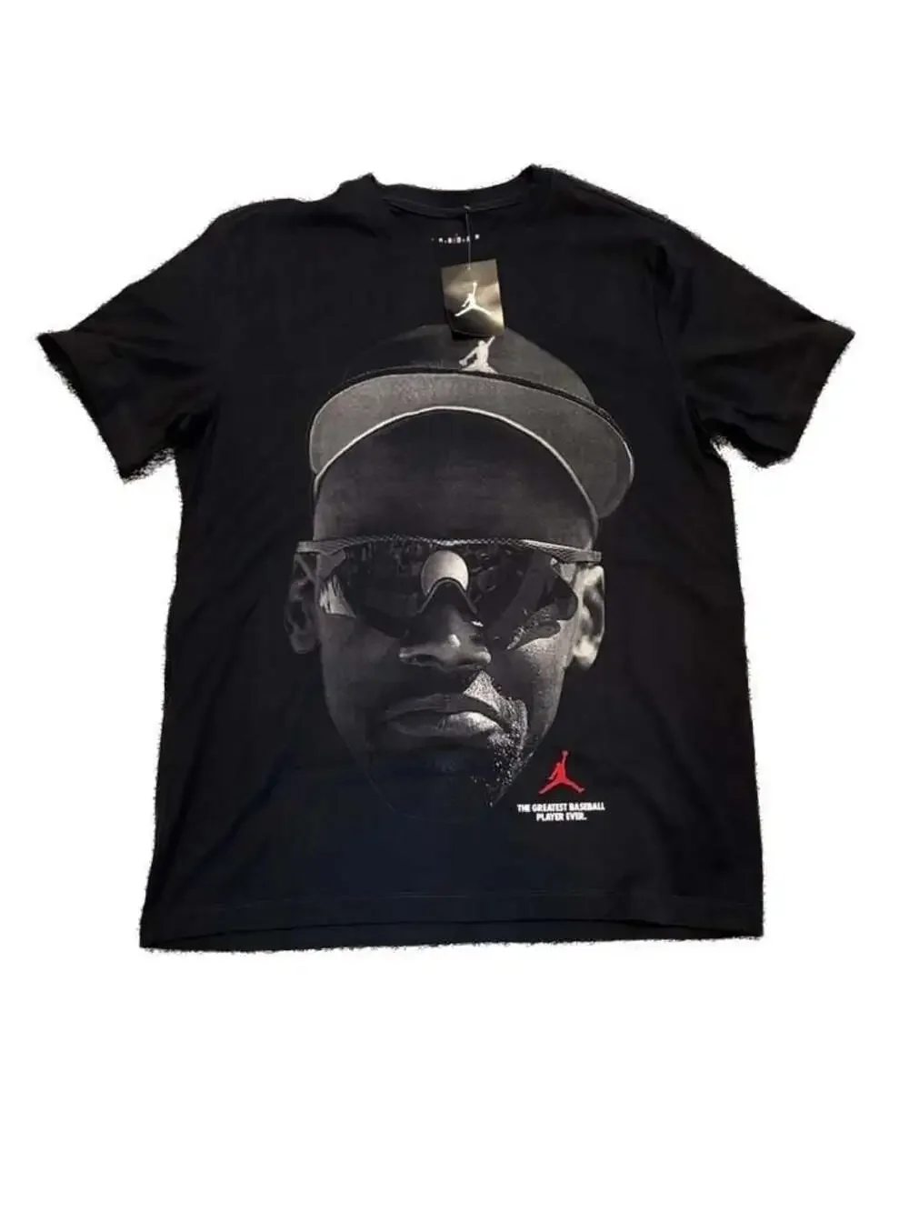 Vtg. Nike Air Jordan 'Greatest Baseball Player’ Diamond 45 Tee. Large. New